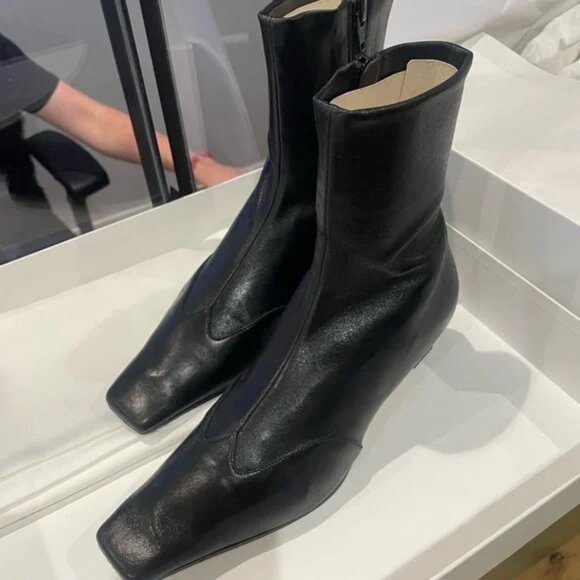 Khaite Black Nevada Bootie 36.5 - Picture 2 of 4